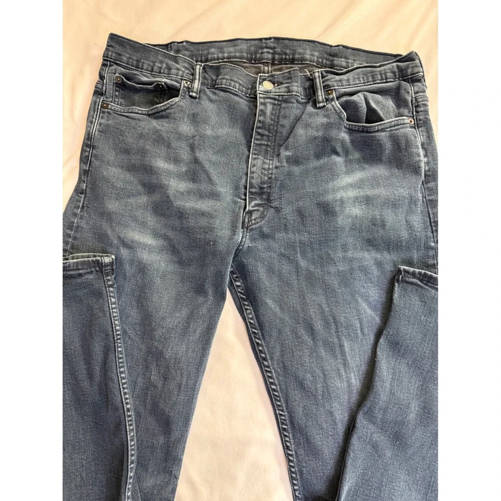 Levis 569 Loose Y2K Straight Jeans Mens 40x32 Dark Wash Blue Denim Pants
